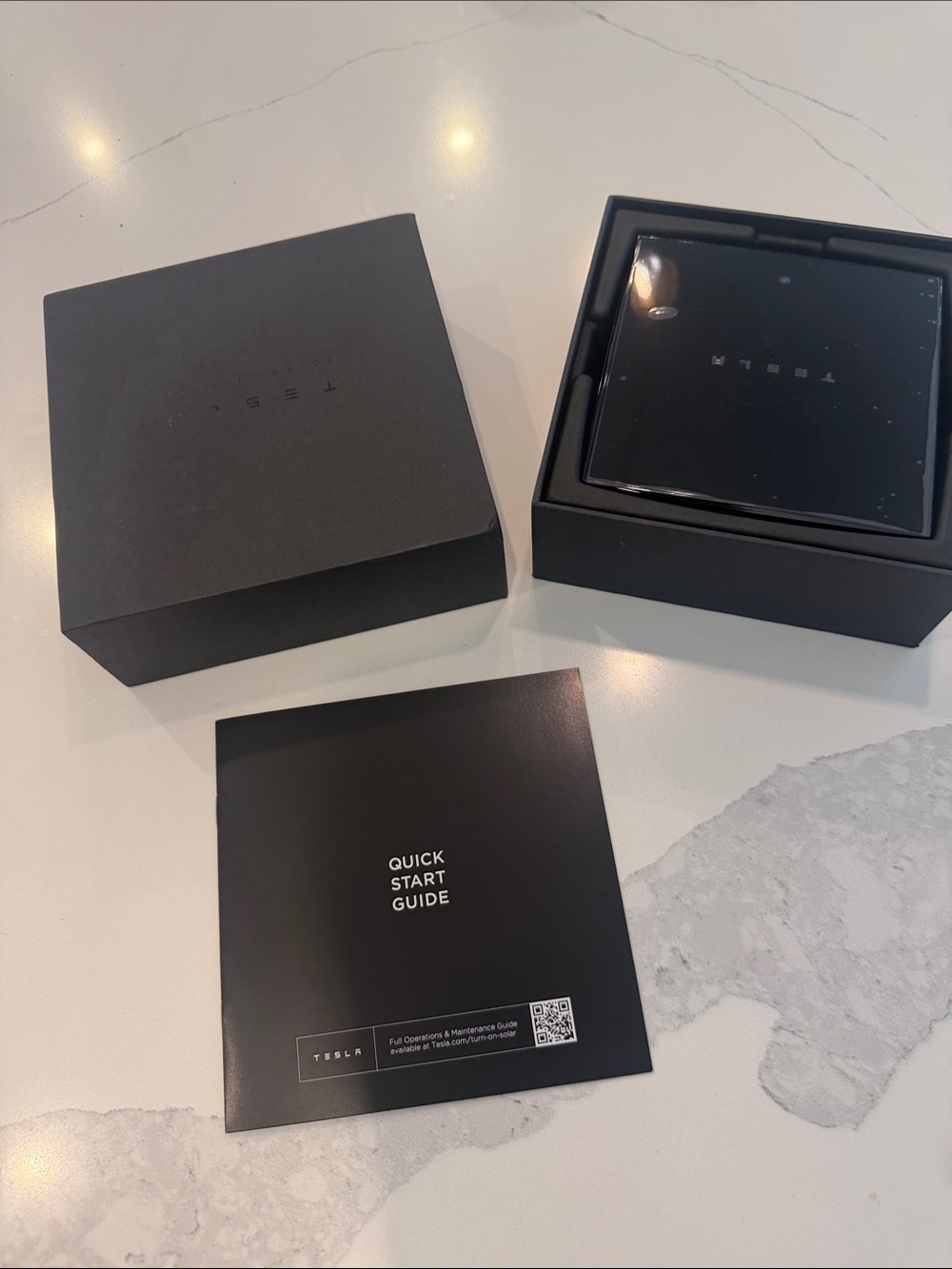 Tesla Black Wireless Charger - Sleek Fast Charging Pad Solar Gateway